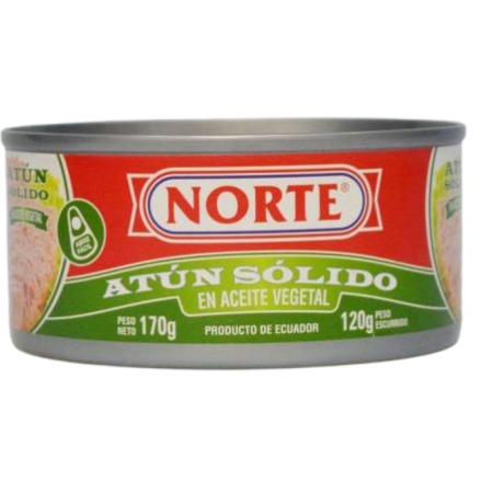 NORTE ATUN SOLIDO AL ACEITE 170GR