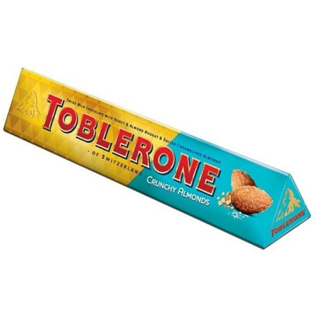TOBLERONE CRUNCHY&ALMONDS BAR 360G - 20CPC