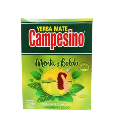 CAMPESINO YERBA MATE MENTA BOLDO 500G