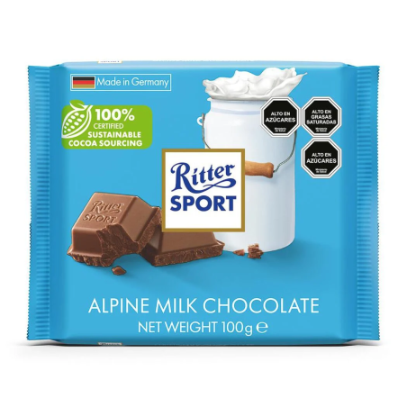 RITTER SPORT ALPINE MILK CHOCOLATE 12X100G (8X12)