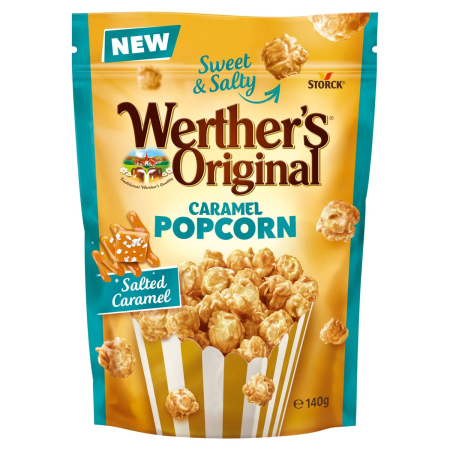 POPCORN SALTED CARAMEL 140G - 12CPC