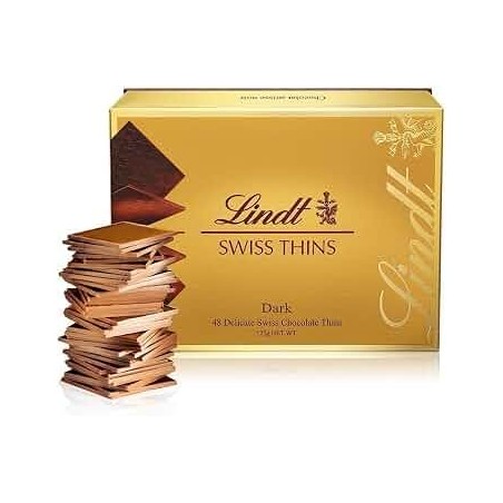 LINDT SWISS THINS MILK 180GR